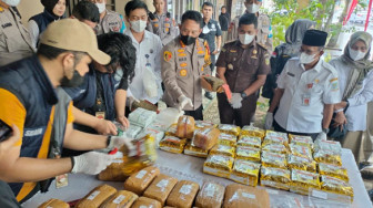 Polresta Jambi Musnahkan Sabu Senilai Rp.78 Miliar