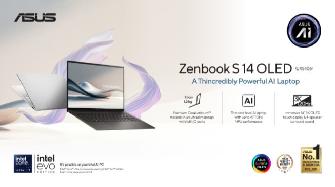 Kenali Keunggulan ASUS Zenbook dan Fitur Copilot+ PC