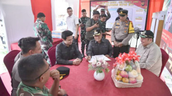 Wali Kota dan Wawako Jambi Pantau Situasi Pos Pelayanan dan Pengamanan Idul Fitri