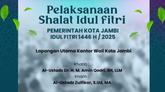 Pererat Silaturahmi di Hari Kemenangan, Wali Kota Maulana Undang Warga Shalat Id Berjamaah di Balaikota