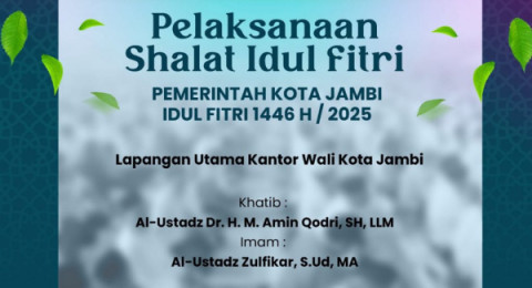 Pererat Silaturahmi di Hari Kemenangan, Wali Kota Maulana Undang Warga Shalat Id Berjamaah di Balaikota