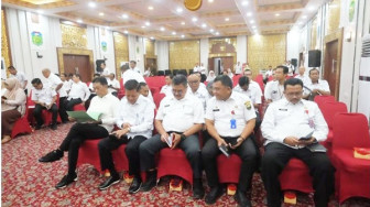 Sekda Muarojambi Ikut Rapat Persiapan Serah Terima Jabatan Bupati dan Wakil Bupati