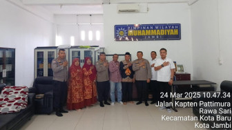 Mempererat Silaturahmi dengan Tokoh Agama, Polda Jambi Kunjungi Kantor Muhammadiyah Provinsi Jambi