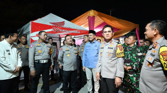 Pastikan Situasi Kamtibmas Malam Takbiran, Kapolda Jambi Tinjau Pos Pengamanan Lebaran Tahun 2025
