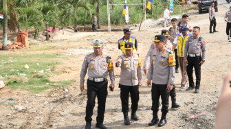 Kapolda Jambi Pantau Pembangunan Jembatan, Pos Pam dan TPS di Bungo