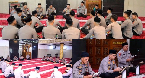 Perkuat Mental dan Spritual Personel, Wakapolda Jambi Pimpin Kegiatan Binrohtal