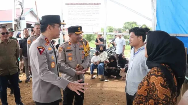 Kapolda Jambi Beserta PJU Polda Jambi, Tinjau Langsung Pelaksanaan Pemungutan Suara Ulang di Bungo