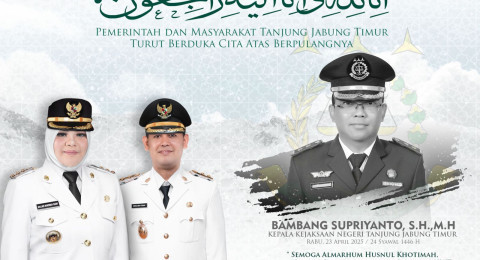 Kajari Tanjabtim Berpulang, Bupati dan Wabup Batalkan Seluruh Agenda di Kementerian