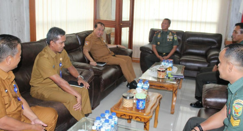 Pererat Sinergi, Danrem 042/Gapu Sambut  Kepala BPSDM Provinsi Jambi