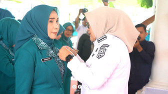 Bupati Tanjabtim Lantik Pengurus TP PKK dan Posyandu, Ini Pesannya...