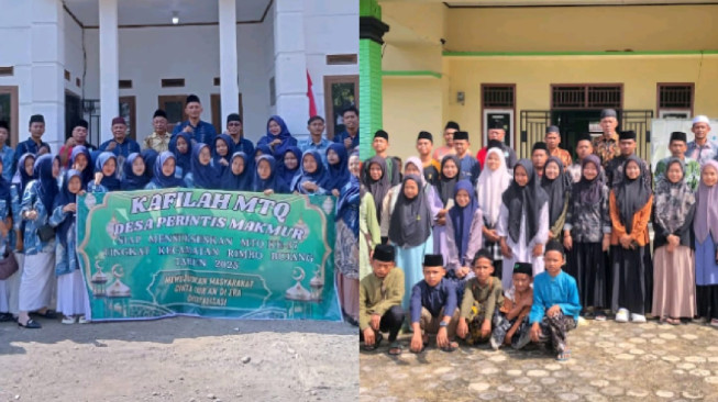 Dihadiri Bupati Tebo, Pimpinan Pondok Pesantren Marjanul Qolbi Lepas 16 Santri Ikuti MTQ Tingkat Kecamatan Rimbo Bujang