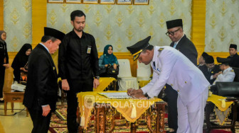 Pemkab Sarolangun Gelar Serah Terima Jabatan Bupati Sarolangun