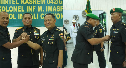 Berlangsung khidmat, Danrem 042/Gapu pimpin Acara Sertijab Kasi Intel Kasrem 042/Gapu