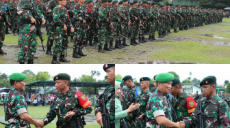 Danrem 042/Gapu Lepas Satgas Pamtas Mobile Yonif 142/KJ ke Papua