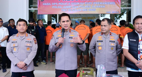 Respon Cepat Laporan Masyarakat, Polda Jambi Bongkar 32 Kasus Premanisme Dalam OPs Pekat II Siginjai 2025