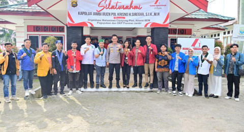 Kapolda Jambi Silaturahmi Bersama Mahasiswa, Ciptakan Komunikasi Harmonis bersama Kalangan Muda