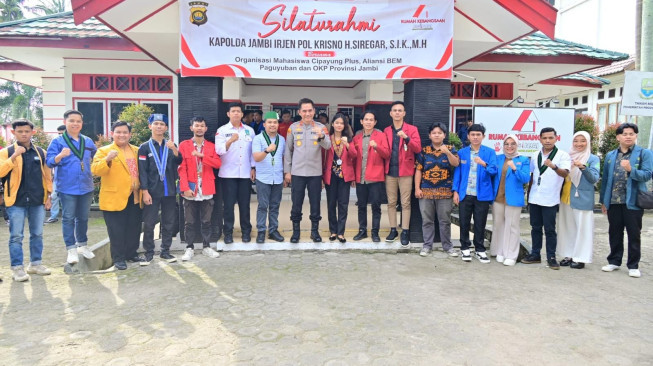 Kapolda Jambi Silaturahmi Bersama Mahasiswa, Ciptakan Komunikasi Harmonis bersama Kalangan Muda