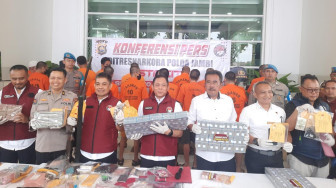 Polda Jambi Ringkus 11 Pengedar Narkoba Sasar Penambang Batu Bara