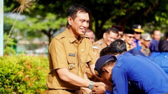 Fadhil Pimpin Apel Gabungan Sekaligus Halal Bihalal Bersama ASN Batanghari