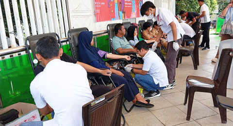 Bantu Ketersediaan Darah di PMI, SKK Migas PetroChina Sukses Gelar Donor Darah di Lapangan Kantor Wali Kota Jambi