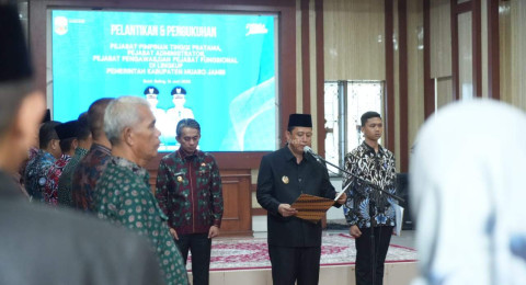 Pemerintah Kabupaten Muaro Jambi Lantik Pejabat Eselon II, III, IV di Lingkup Pemerintah Kabupaten Muaro Jambi