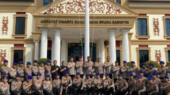 Kunjungi Mako Ditpolairud Kapolda Jambi Tekankan Semangat Bertugas Melayani Masyarakat dan Penegakan Hukum