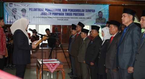 Perdana 19 Eselon II Dilantik, Bupati Dillah Sebut Butuh Pertimbangan Mendalam dan Sudah Profilling Semua Potensi