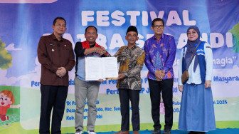 Pertamina EP Jambi Serahkan Pengelolaan TK Patra Serandi kepada Desa Talang Belido