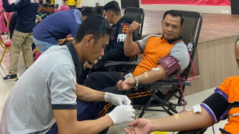 Polda Jambi Gelar Kegiatan Donor Darah Peringati HUT Bhayangkara ke 79