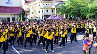 Sambut Hari Bhayangkara, Polda Jambi Ajak Kalangan Masyarakat Berolahraga