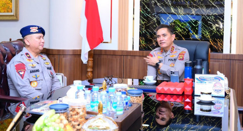 Kapolda Jambi Irjen Pol Krisno H Siregar Sambut Hangat Kunjungan Danpas Korps Brimob Polri