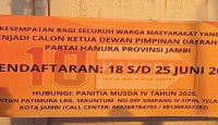 Hanura Buka Pendaftaran Calon Ketua, Musda Direncanakan 12 Juli