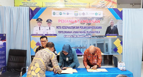 BPJS Ketenagakerjaan Muaro Jambi Perbaharui PKS Penyelenggaraan Pelayanan di MPP