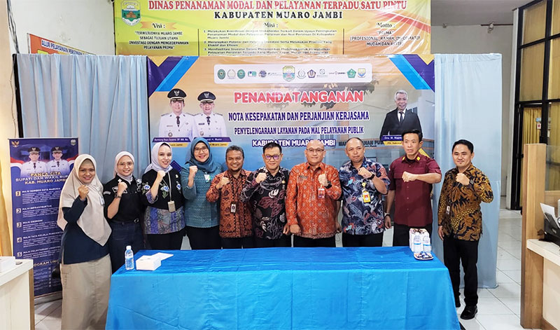 Penandatanganan PKS penyelenggaraan pelayanan MPP di Kabupaten Muaro Jambi | humas bpjs-tk