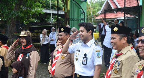 Pesta Siaga Pramuka Telanaipura Meriah, Wawako Ajak Pramuka Peduli Lingkungan