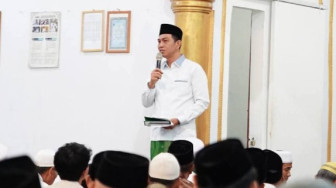 Fadhil Arief Sholat Idul Adha di Masjid Miftahul Huda Rengas Condong