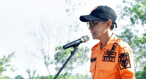 Wabup Bakhtiar Pimpin Apel Siaga Darurat Karhutla