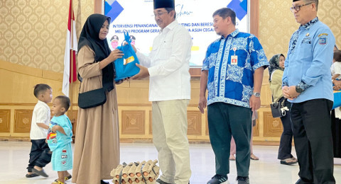 Bantu Atasi Stunting di Tanjabbar, SKK Migas PetroChina Berikan 100 Paket Makanan Bernutrisi