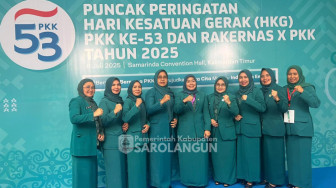 Ketua TP. PKK Kab.Sarolangun Ikuti Puncak Peringatan HKG PKK Ke-53 di Samarinda