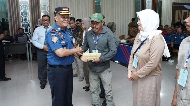 Dinas Damkartan Kota Jambi Gelar Diklat Pemadam 1