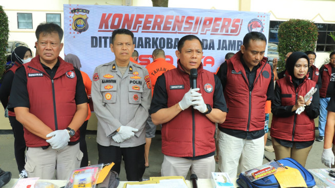 Polda Jambi Ringkus Jaringan Narkoba, Sita Uang 1,4 Miliar