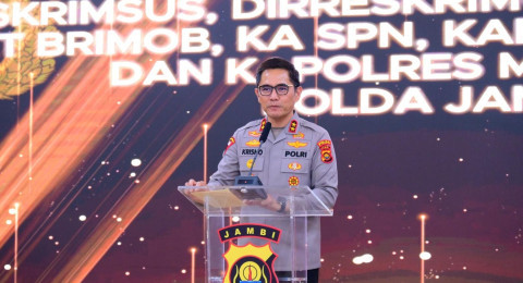 Polda Jambi Gelar Acara Kenal Pamit PJU dan Kapolres