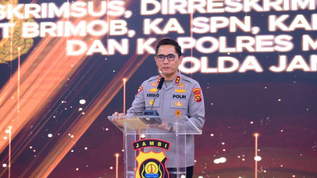 Polda Jambi Gelar Acara Kenal Pamit PJU dan Kapolres