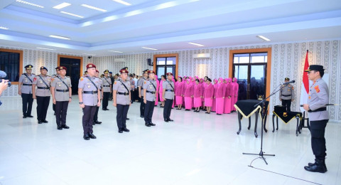 Kapolda Jambi Pimpin Acara Serah Terima Jabatan PJU dan Kapolres Jajaran Polda Jambi