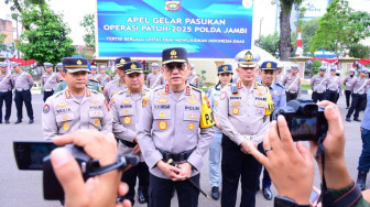 Kapolda Jambi Irjen Pol Krisno H Siregar Pimpin Apel Gelar Pasukan Operasi Patuh 2025
