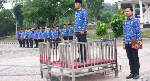 Wakil Bupati Muaro Jambi Junaidi Mahir Pimpin Upacara HKN dan Hari Koperasi ke 78