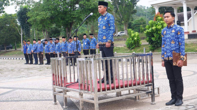 Wakil Bupati Muaro Jambi Junaidi Mahir Pimpin Upacara HKN dan Hari Koperasi ke 78