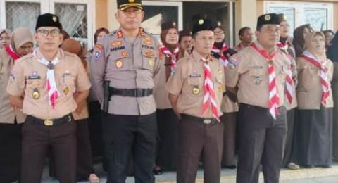Polda Jambi Gaungkan Bahaya Judi Online dan Narkoba saat Pramuka Goes to School