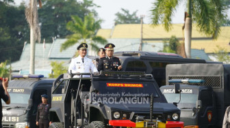 Bupati Hurmin Hadiri Upacara HUT Bhayangkara ke-79