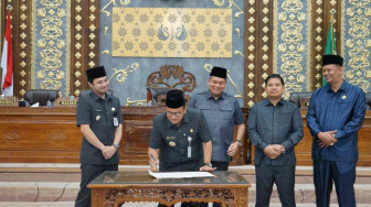 Pemerintah Kota Jambi Bersama DPRD Tandatangani Ranperda, Tingkatan Kapasitas Daerah Tangani Bencana